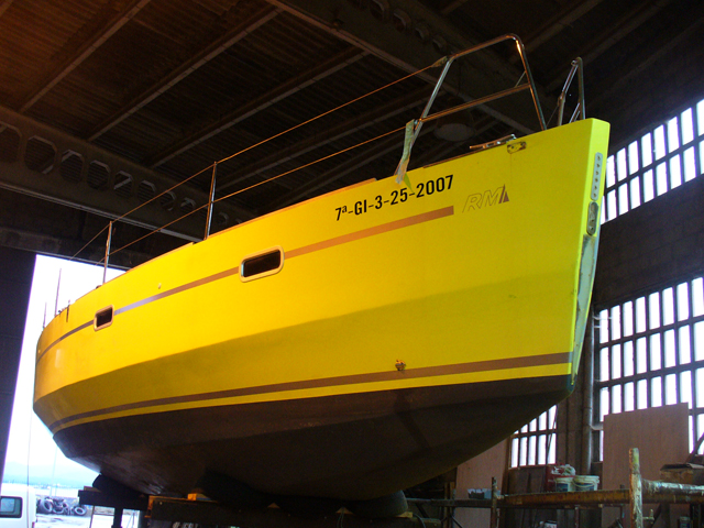 Cafe Atlantique velero de contrachapado marino