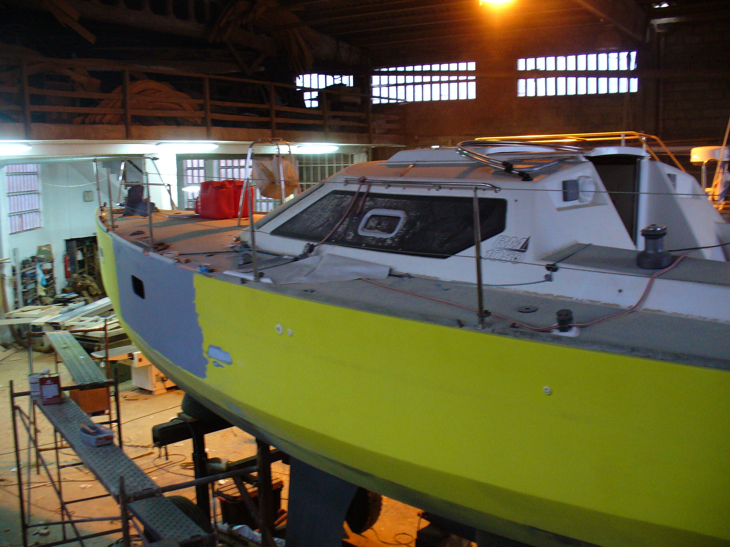 Cafe Atlantique velero de contrachapado marino