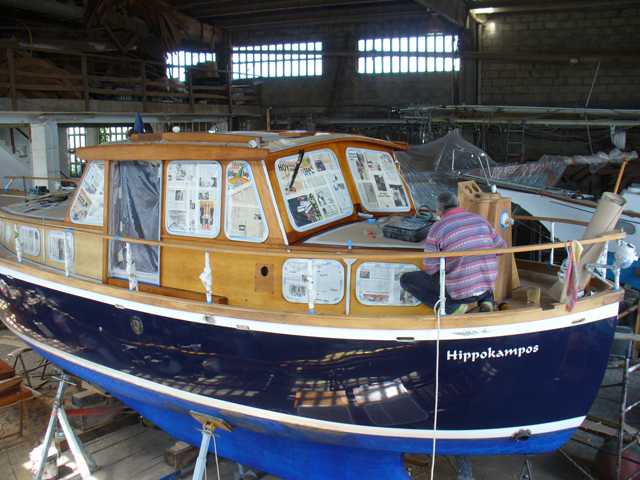 Aplicación de Coelan en Nauticat 33