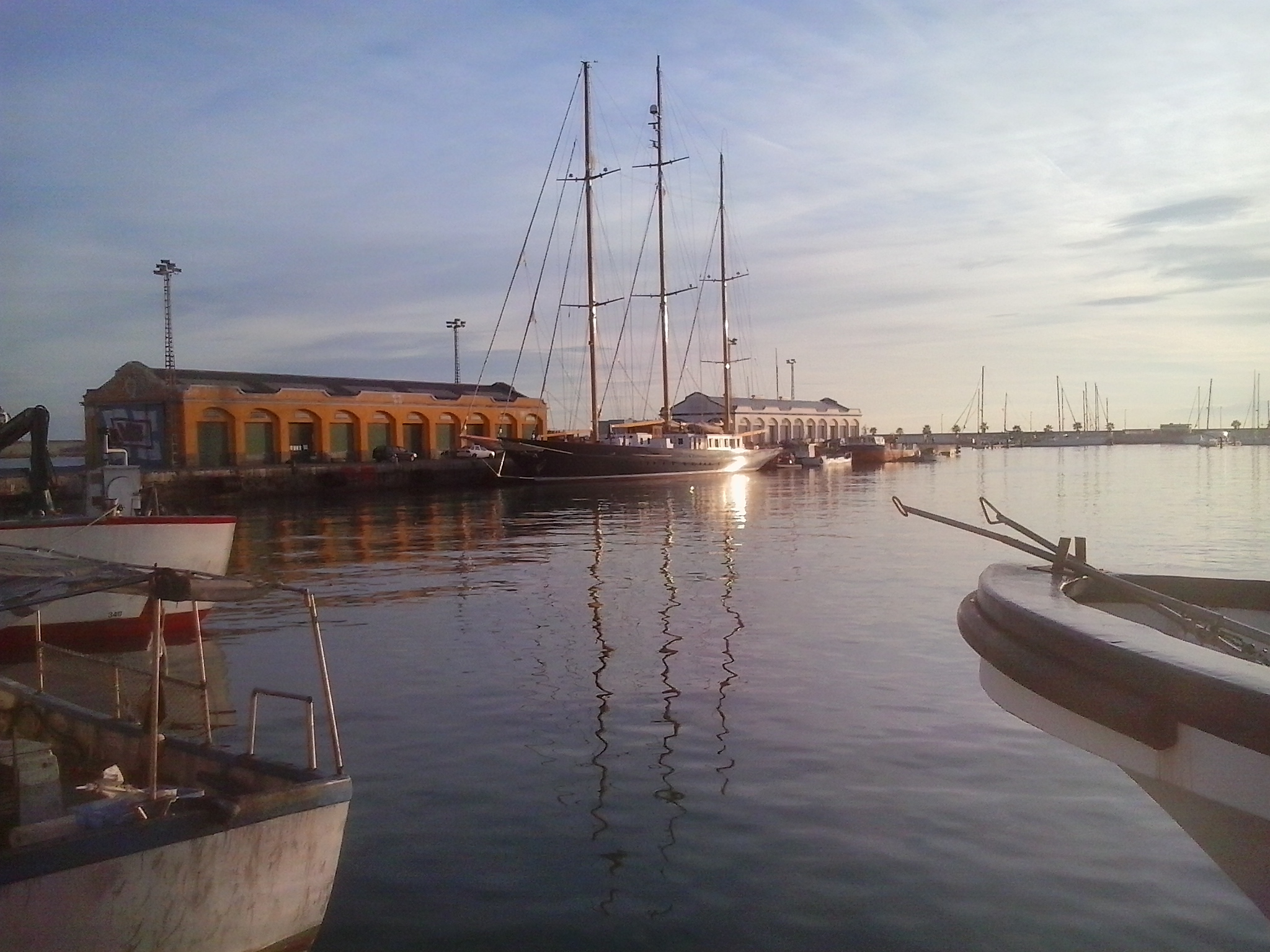 Schooner Fleurtje, revisión de mástiles