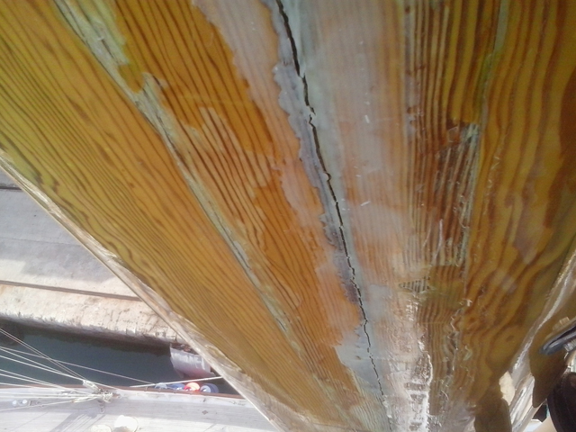 Schooner Fleurtje, revisión de mástiles